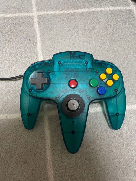 ニンテンドー64コントローラースケルトンブルー