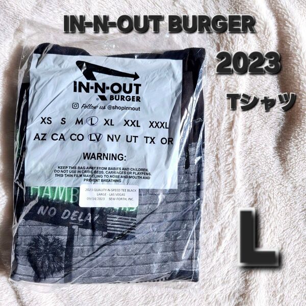 新品 IN-N-OUT BURGER 2023 LAS VEGAS Lサイズ
