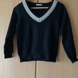 テチチ Vネックトップス レース