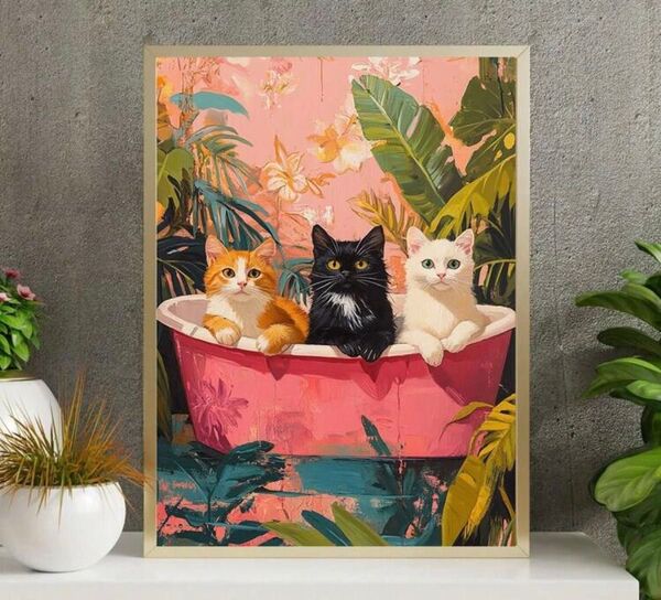 アートポスター インテリア ねこ ネコ 猫
