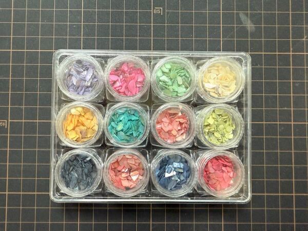 シェルチップ 12色セット ネイル レジン アクセサリー 封入