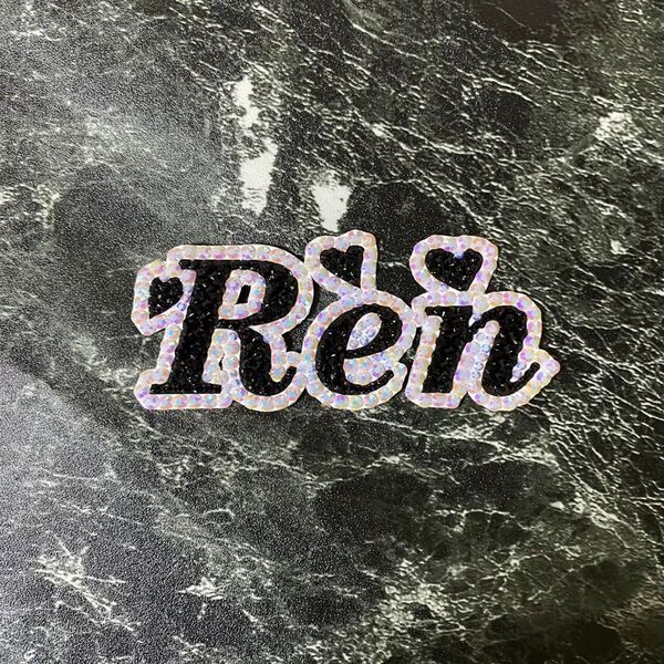 デコうちわ デコ文字 うちわ 団扇 【 Ren 】