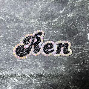 デコうちわ デコ文字 うちわ 団扇 【 Ren 】