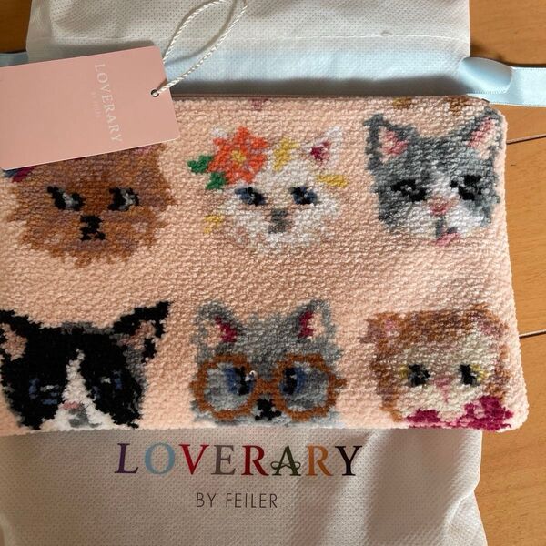 フェイラー ねこ ポーチ LOVERARY BY FEILER
