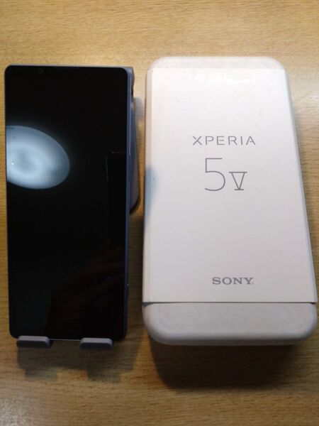 【美品】XPERIA 5 Ⅴ●SONY●XQ-DE44●ブルー●シムフリー●ソニー