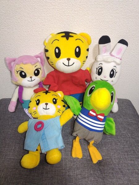 しまじろうパペットとはなちゃん しまじろうのお友達(みみりん、とりっぴぃ、にゃっきい)のぬいぐるみセット
