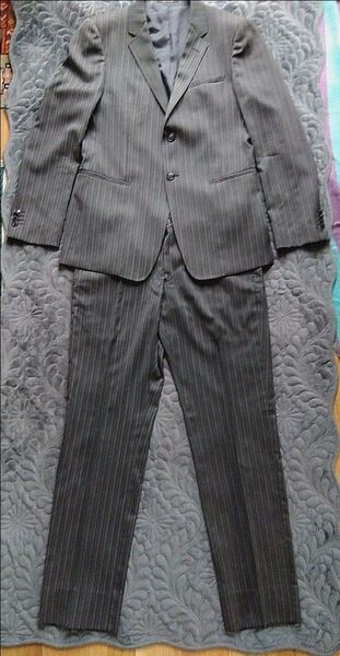 EMPORIO ARMANI JOSH LINE グレーストライプスーツ サイズ50