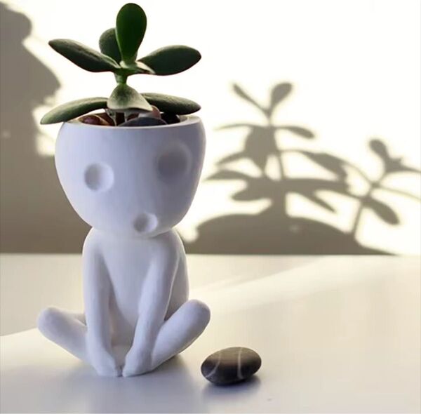 もののけ姫こだま ガーデニングポット 植物ホルダー 観葉植物 プランターポット