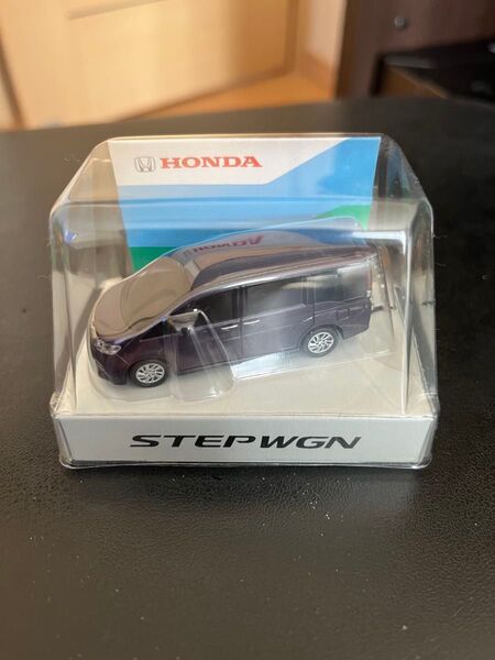 ホンダ ステップワゴン STEP WGN RP型 ディーラー 非売品 LED ミニカー キーホルダー 紫 スパーダ プルバックカー