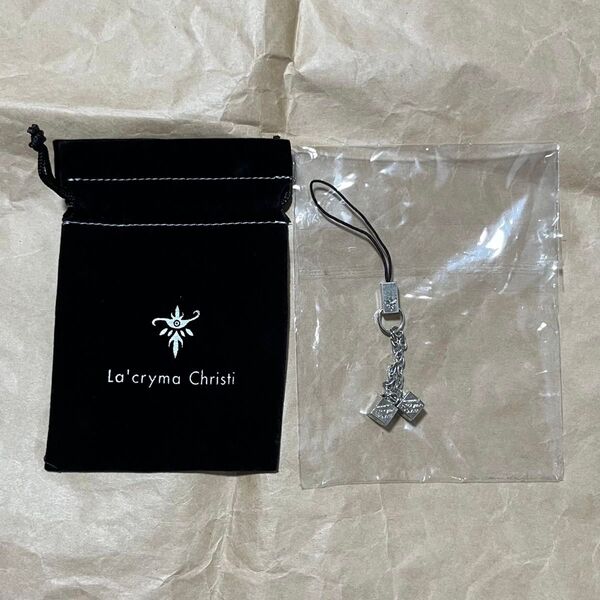 未使用 La'cryma Christi 携帯ストラップ 巾着 ラクリマクリスティ グッズ