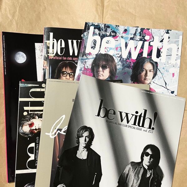 B'z PARTY 会報 Vol.128〜133 ファンクラブ FC グッズ be with!