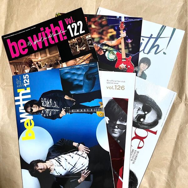 B'z PARTY 会報 Vol.122〜127 ファンクラブ FC グッズ be with!