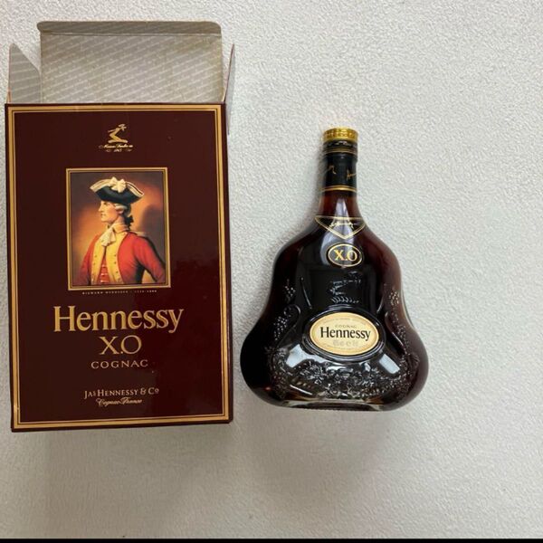 コニャック Hennessy ヘネシー X.O 金キャップ 箱付 700ml