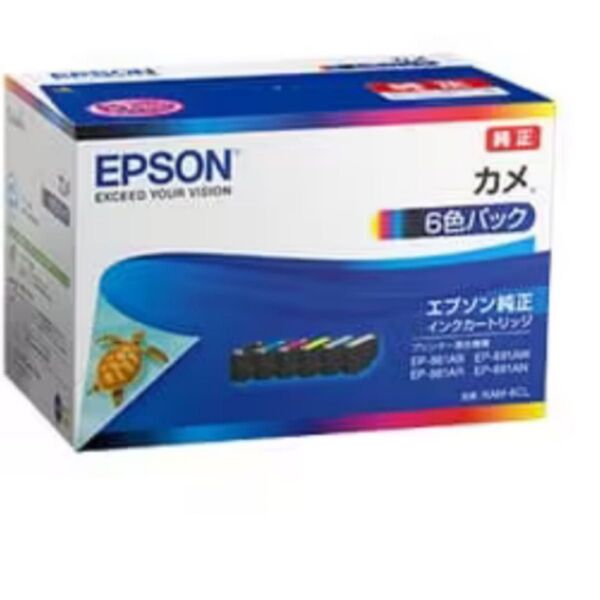 EPSON (エプソン) インクカートリッジ カメ KAM-6CL 6色パック