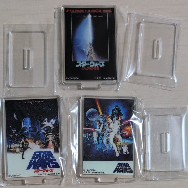 STAR WARS スターウォーズ ポスターアクリルスタンド 3点セット