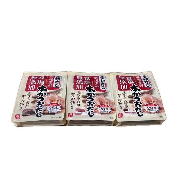 リケン 素材力だし 本かつおだし 28本入り×3袋