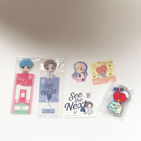BTS BT21 モバイルステッカー&ブックマーク&ステッカー&キーホルダー V テテ