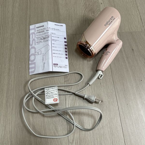 TESCOM テスコム マイナスイオンヘアードライヤー TID325