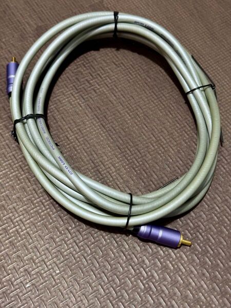 Audio-Technica PCOCC RCAケーブル 3.5m 高音質 DVD LINK 紫端子