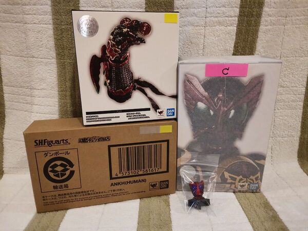 特典付! 極上保管状態未開封! S.H.Figuarts(真骨彫製法)仮面ライダーオーズ タトバ コンボ & アンク & 人間態