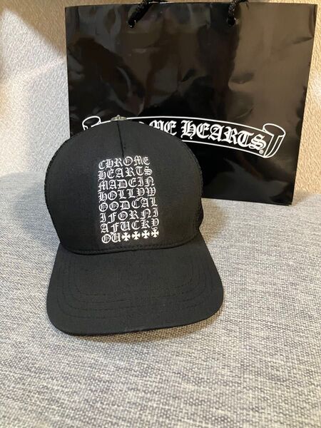 【国内正規品】クロムハーツキャップ スクリプ ブラック