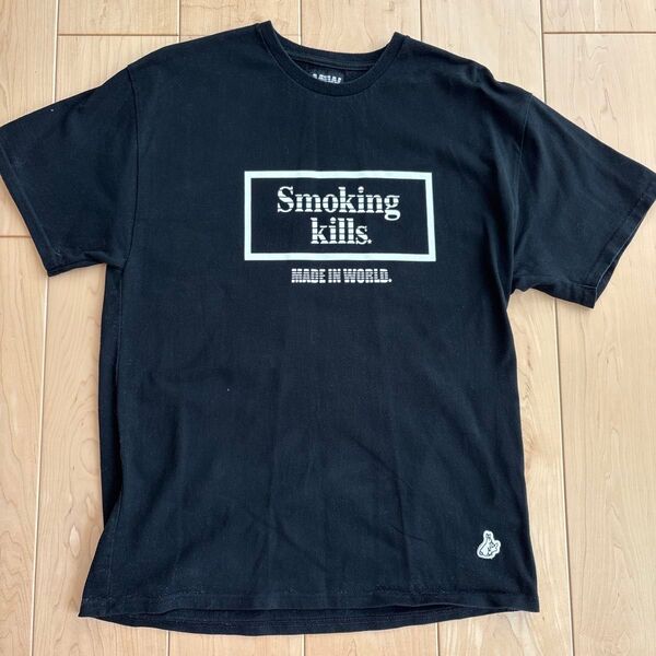 #FR2 Smoking kills/Tシャツ/L/コットン/BLK/FRC116