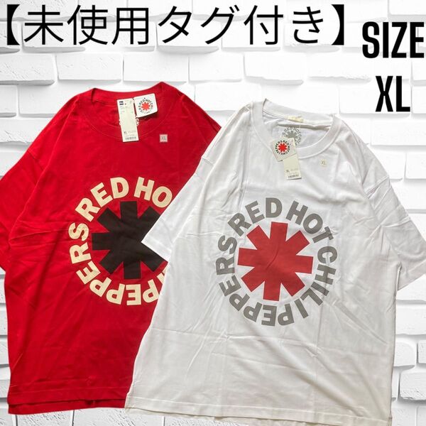 【未使用タグ付き】GU×レッドホットチリペッパーズ Tシャツ XL 2枚セット