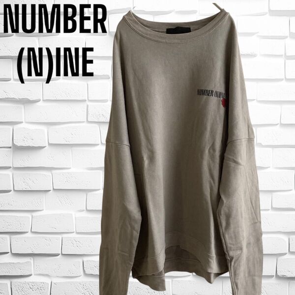 NUMBER (N)INE ×FREAK'S STORE 別注 スウェット ワンポイントロゴ オーバーサイズ