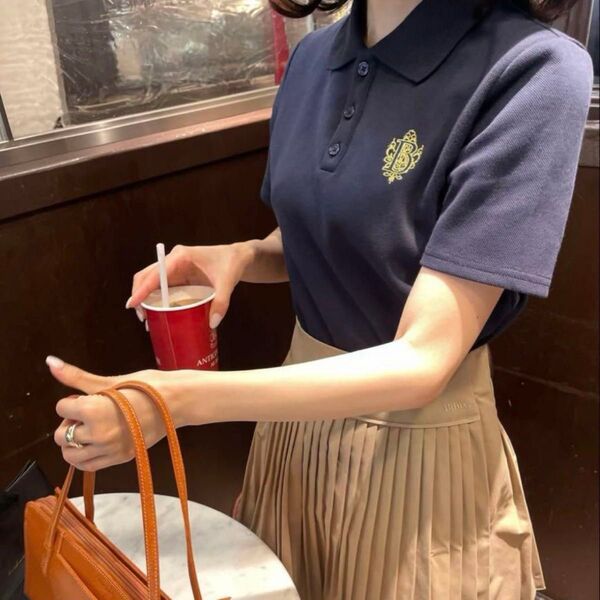 Bibiy. B.POLO ポロシャツ epine ネイビー レディース フリーサイズ