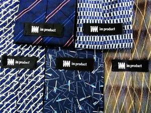 # prompt decision sale #J0274# 5 pcs set all *[ Miyake one raw ] Issey Miyake. necktie 
