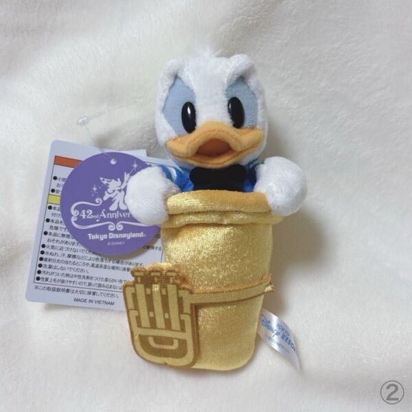 東京ディズニーランド 42周年 フィルハーマジック ぬいぐるみバッジ ドナルド 1点 ドナルドダック