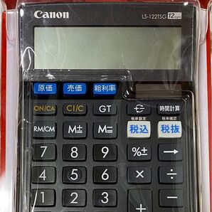 *+:☆ Canon 12桁電卓 LS-122TSG ミニ卓上サイズ 時間計算 商売計算機能付 グリーン購入法適合商品 ☆:+*