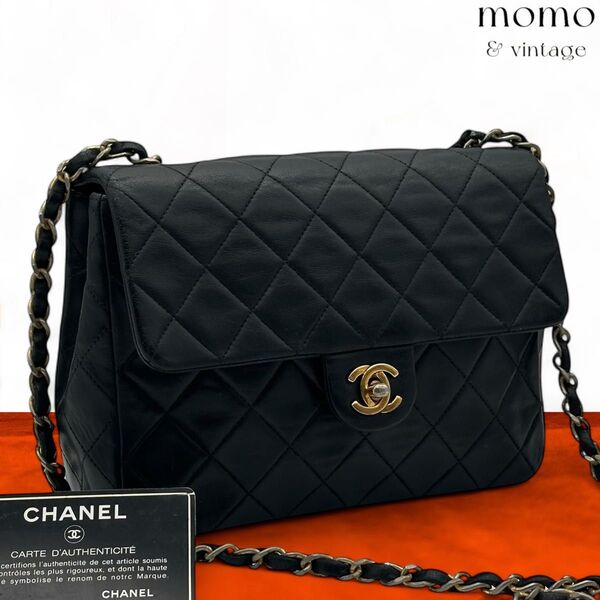 CHANEL シャネル マトラッセ ココマーク ラムスキン チェーン バッグ チェーンショルダーバッグ
