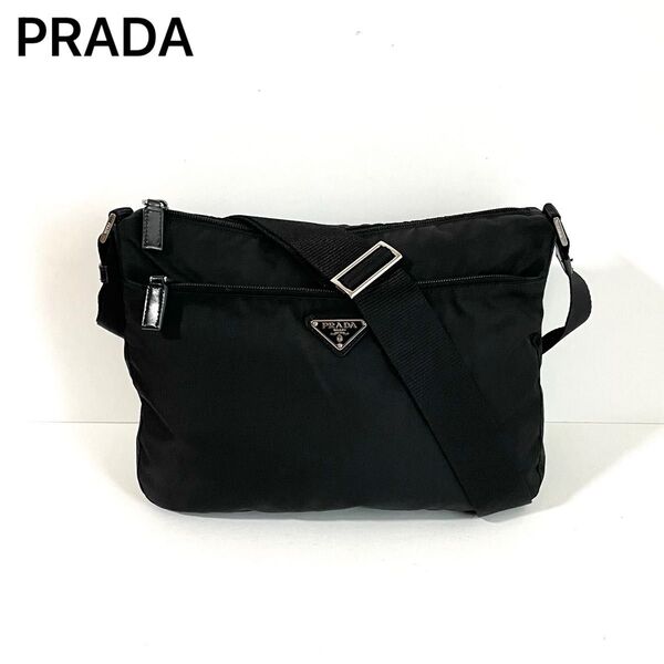【美品】PRADA プラダ ショルダーバッグ カメラバッグ ナイロン×レザー
