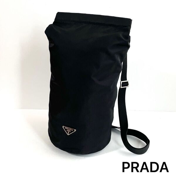 【美品】PRADA プラダ ボンサック ボディバッグ ショルダーバッグ ナイロン 黒