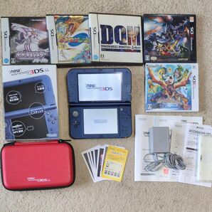 new NINTENDO 3DS LL メタリックブルー セット