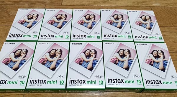 富士フィルムFUJIFILM instax miniチェキ フィルム チェキ用 フィルム10枚入×10箱 合計 100枚