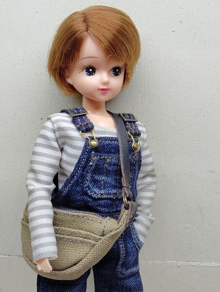帆布ショルダーバッグ ネオブライス リカちゃん オビツ ピュアニーモ ハンドメイド アウトフィット Blythe outfit
