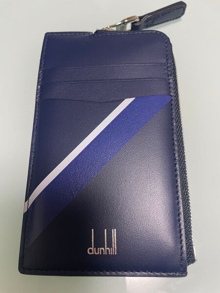 【未使用/限定】dunhill ダンヒル サッカー日本代表 JFA公式 レザー カードケース ミニ財布 サムライブルー