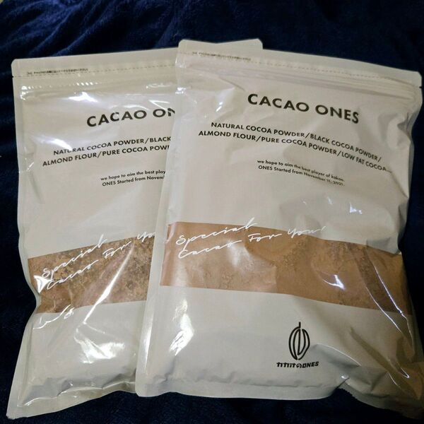 CACAO ONES 低脂肪 ココアパウダー 500g ×2 (1kg)