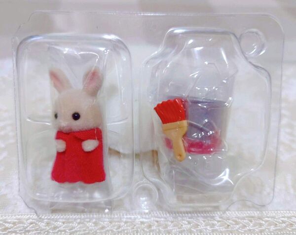 シルバニアファミリー 赤ちゃんコレクション 工作だいすきシリーズ みるくウサギの小さい赤ちゃん ①