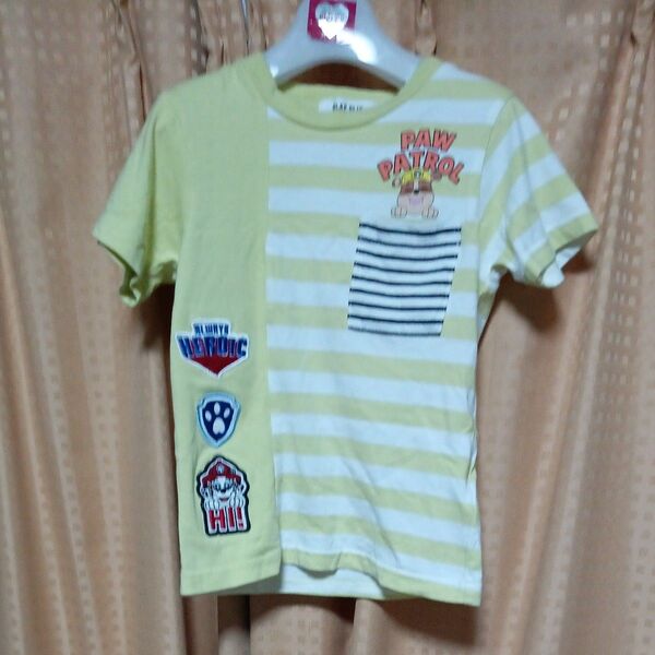 スラップ スリップ パウパトロール コラボ キッズ 半袖Tシャツ 100cm イエロー系