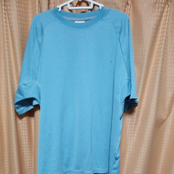 メンズ さわやか 半袖 Tシャツ 水色 クーポンでお得にどうぞ XO サイズ