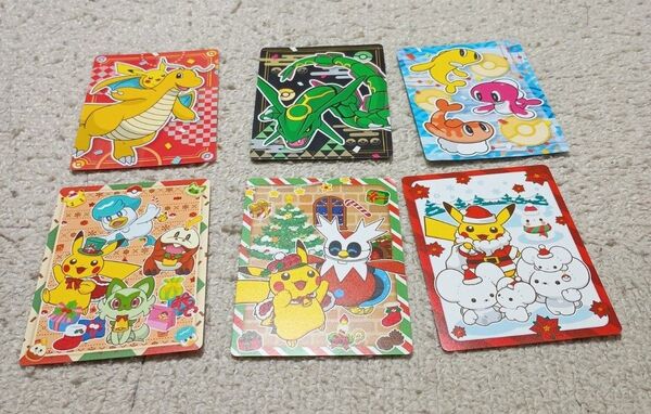 ポケモンセンター きらきら冬休み シーズナルカード 6枚コンプリート
