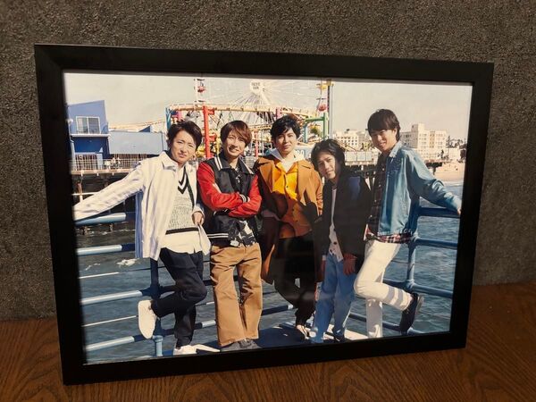 嵐 ポスターA4額 解散松本潤 相葉雅紀 大野智 櫻井翔 二宮和也
