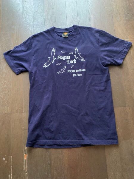 新日本プロレス 永田裕志 ロックTシャツ 2004 ネイビー Lサイズ