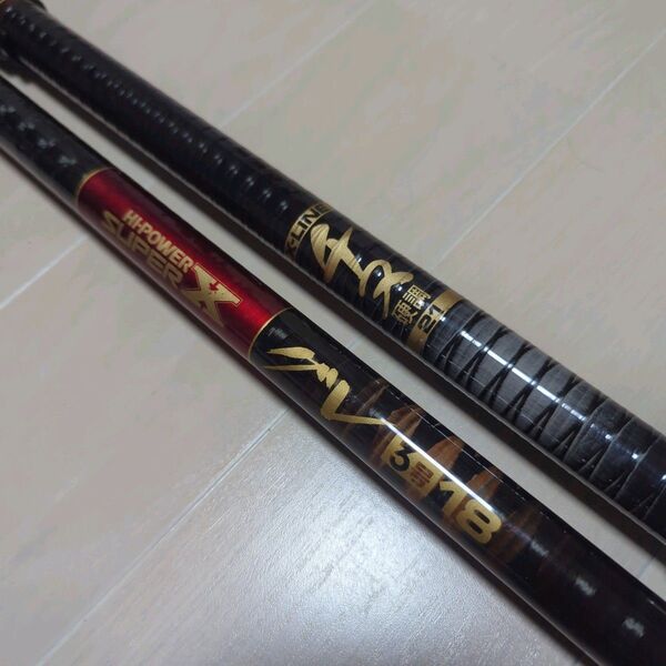 シマノ ハイパワースーパーX グレ 3号18 ハイパワーXカーボン Xライン チヌ 硬調 21 SHIMANO HIPOWER