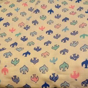 wカーゼ 110センチ幅 130センチ 鳥柄