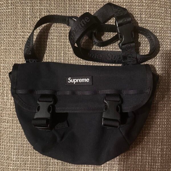 supreme mini messenger bag 黒 ショルダーバッグ