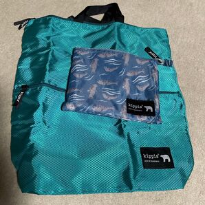 美品!キッピス kippis ケース付きナップサック 内ポケット付き
